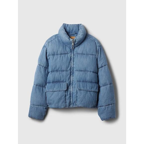 GAP Jackets & Blazers - GAP Oversized Denim Puffer Jacket - S
